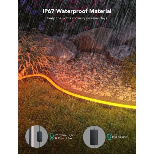 Εικόνα της Govee Outdoor Neon Strip Lights RGBIC Wi-Fi/Bluetooth 10m H61A8