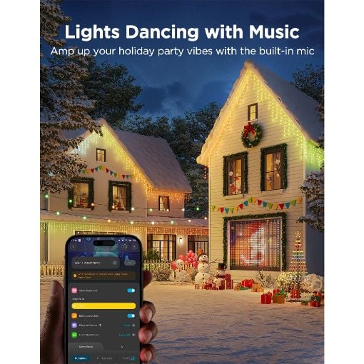 Εικόνα της Govee Icicle Lights RGBIC Wi-Fi/Bluetooth 10m H80D1