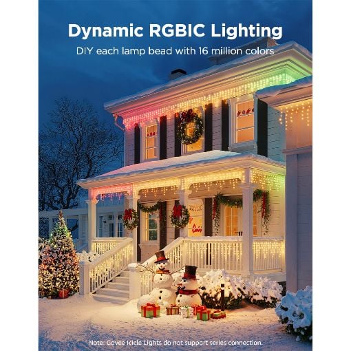 Εικόνα της Govee Icicle Lights RGBIC Wi-Fi/Bluetooth 10m H80D1