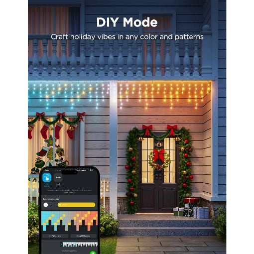 Εικόνα της Govee Icicle Lights RGBIC Wi-Fi/Bluetooth 10m H80D1