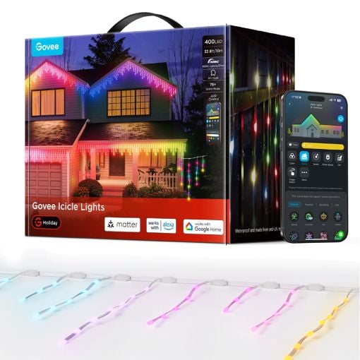 Εικόνα της Govee Icicle Lights RGBIC Wi-Fi/Bluetooth 10m H80D1