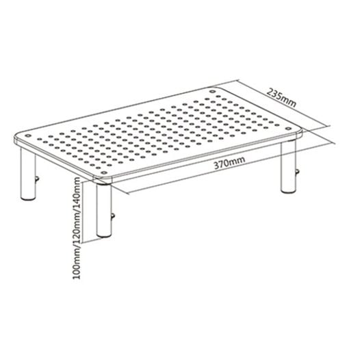 Εικόνα της Επιτραπέζια Βάση Οθόνης Brateck 13-32" Black STB-081
