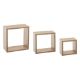 Εικόνα της Σετ Ράφια Τοίχου 5Five Small Set Oak Νat 3τμχ 138956C