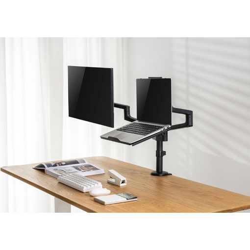 Εικόνα της Laptop Tray Brateck έως 17 " για Monitor Arms VESA 75x75 Matte Black NBH-7
