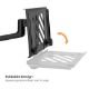 Εικόνα της Laptop Tray Brateck έως 17 " για Monitor Arms VESA 75x75 Matte Black NBH-7