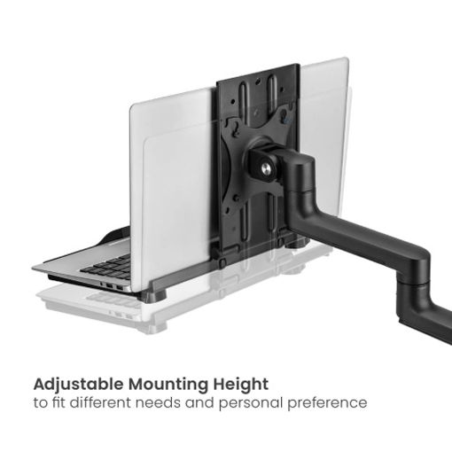 Εικόνα της Laptop Tray Brateck έως 17 " για Monitor Arms VESA 75x75 Matte Black NBH-7