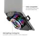 Εικόνα της Laptop Holder Brateck έως 17" για Monitor Arms VESA 75x75/100x100 με RGB και Ανεμιστήρα Matte Black NBH-8GL