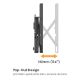 Εικόνα της Επιτοίχια Βάση Τηλεόρασης Brateck Full Service Video Wall Mount 37-70" Black LVW02E-48T