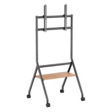 Εικόνα της Επιδαπέδια Βάση Τηλεόρασης Brateck Heavy Duty 37-86" με Ράφι & Ροδάκια TTF13E-46FW