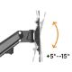 Εικόνα της Επιτοίχια Βάση Τηλεόρασης Brateck Counterbalance Full Motion 23-43" Black LDA33-222