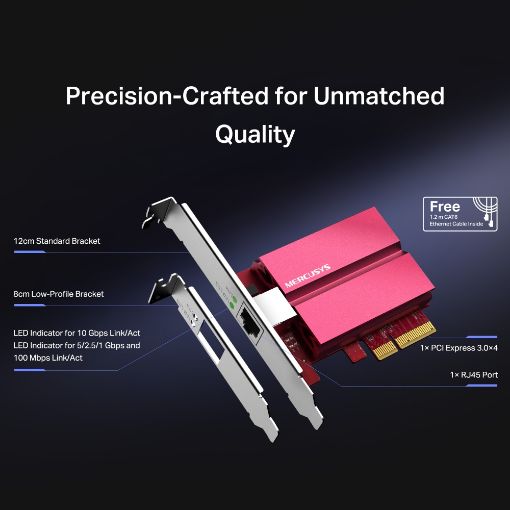 Εικόνα της Network Adapter Mercusys MA510E 10 Gigabit PCle