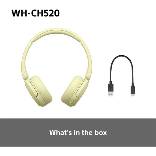 Εικόνα της Headset Sony WH-CH520 Bluetooth Yellow WHCH520Y.CE7
