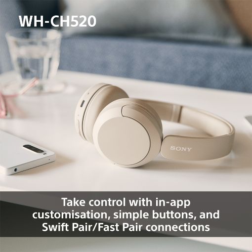 Εικόνα της Headset Sony WH-CH520 Bluetooth Yellow WHCH520Y.CE7