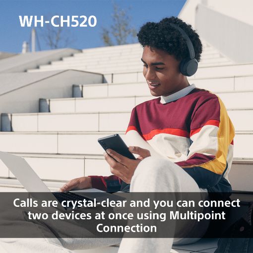 Εικόνα της Headset Sony WH-CH520 Bluetooth Yellow WHCH520Y.CE7