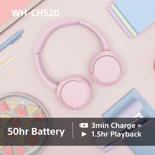Εικόνα της Headset Sony WH-CH520 Bluetooth Yellow WHCH520Y.CE7