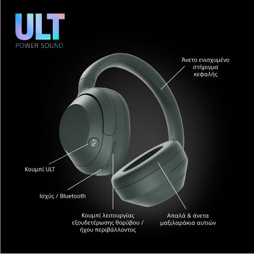 Εικόνα της Headphones Sony ULT Wear Bluetooth Forest Gray WHULT900NH.CE7