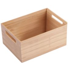 Εικόνα της Κουτί Οργάνωσης Estia Bamboo Essentials Στοιβαζόμενο με Λαβές 37x26x16.5cm 02-31442