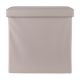 Εικόνα της Σκαμπό Estia Cube Leather με Αποθηκευτικό Χώρο Taupe 03-35907