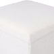 Εικόνα της Σκαμπό Estia Cube Teddy με Αποθηκευτικό Χώρο 38x38x38cm Λευκό 03-35921