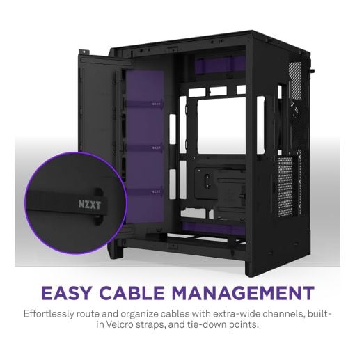 Εικόνα της NZXT H9 Flow RGB Large Dual-Chamber Tempered Glass Black CM-H92FB-R1