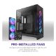 Εικόνα της NZXT H9 Flow RGB Large Dual-Chamber Tempered Glass Black CM-H92FB-R1