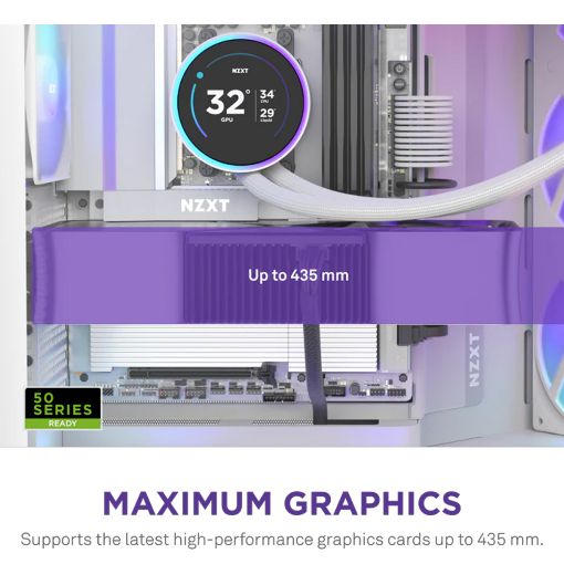 Εικόνα της NZXT H9 Flow Large Dual-Chamber Tempered Glass White CM-H92FW-01