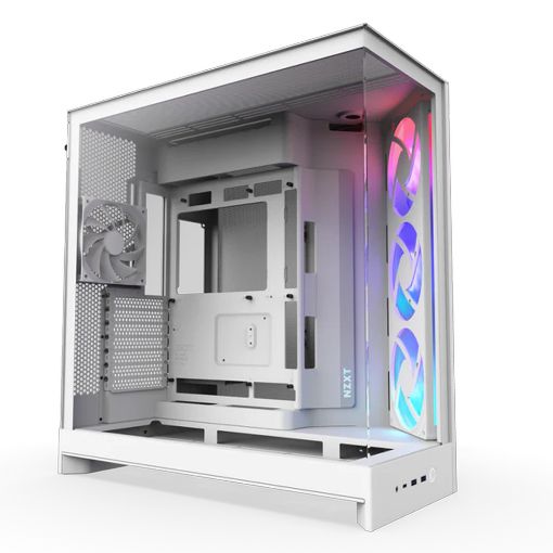 Εικόνα της NZXT H9 Flow Large Dual-Chamber Tempered Glass White CM-H92FW-01