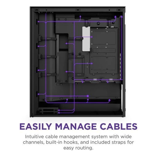 Εικόνα της NZXT H7 Flow RGB Tempered Glass Black CM-H72FB-R1