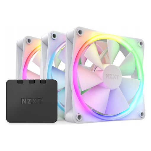 Εικόνα της Case Fan NZXT F120 RGB 120mm (3-Pack) White RF-R12TF-W1