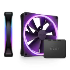 Εικόνα της Case Fan NZXT F140 RGB Duo 140mm & Controller (2-Pack) Black RF-D14DF-B1