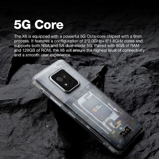 Εικόνα της Smartphone AGM X6 5G NFC Dual SIM 8GB 128GB Black