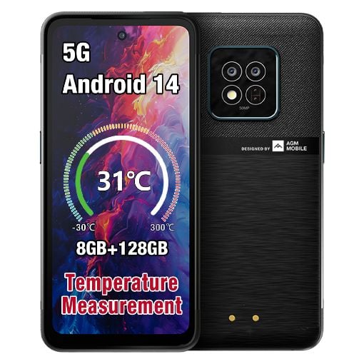 Εικόνα της Smartphone AGM X6 5G NFC Dual SIM 8GB 128GB Black