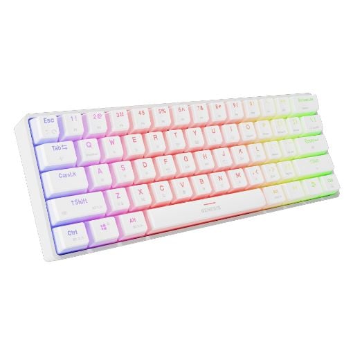 Εικόνα της Πληκτρολόγιο Genesis Thor 660 G2 60% Wireless RGB Red Switches (US) White NKG-1917