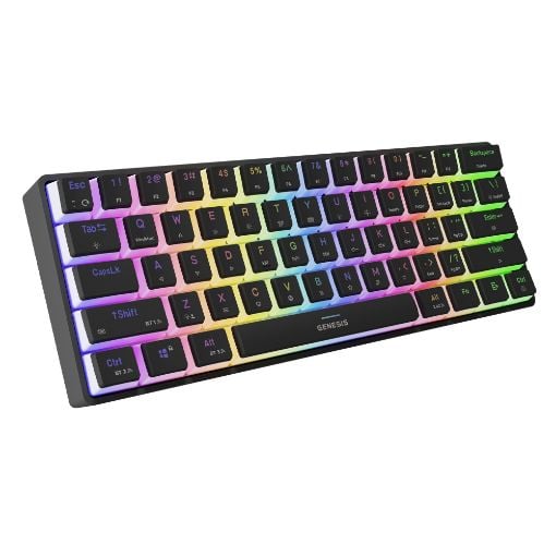 Εικόνα της Πληκτρολόγιο Genesis Thor 660 G2 60% Wireless RGB Red Switches (US) Black NKG-1916