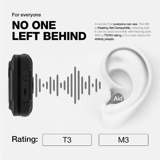 Εικόνα της Κινητό Τηλέφωνο AGM M8 Flip 2.8" Dual SIM Black