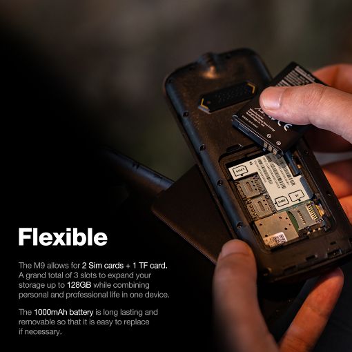 Εικόνα της Κινητό Τηλέφωνο AGM M9F 2.4" Dual SIM Black/Orange