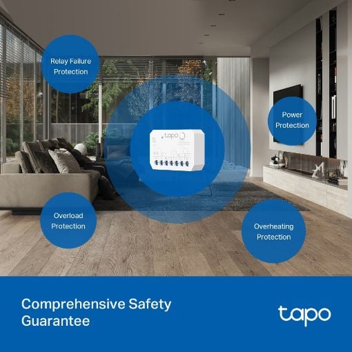Εικόνα της Ενδιάμεσος Διακόπτης Tp-Link Tapo S110E Smart Switch Module Dry/Wet Contact Mode