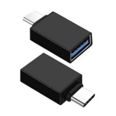 Εικόνα της Adapter Powertech USB-C Male to USB-A Female Black CAB-UC057