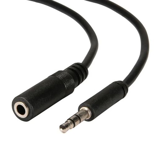 Εικόνα της Καλώδιο Επέκτασης Powertech 3.5mm Male to 3.5mm Female 5m Black CAB-J010