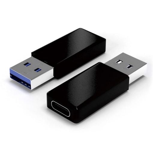 Εικόνα της Adapter Powertech USB-A Male to USB-C Female Black CAB-UC023