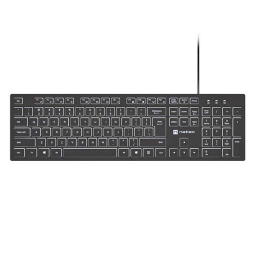 Εικόνα της Πληκτρολόγιο Natec Herring Glow Full (US) Black NKL-2342