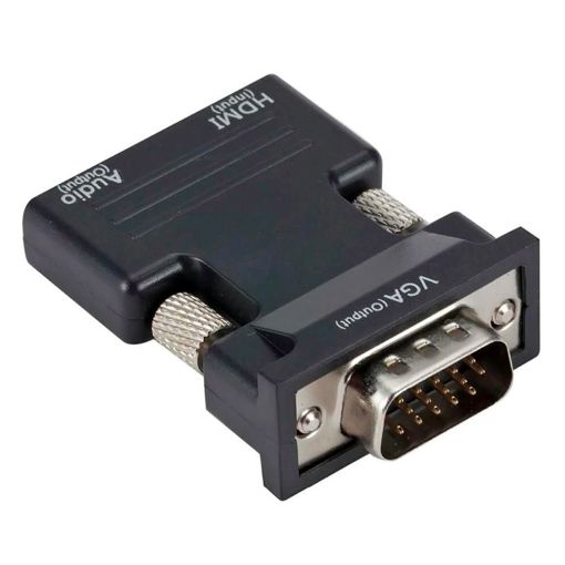 Εικόνα της Adapter Powertech HDMI Female to 3.5mm / VGA Male με Καλώδιο 3.5mm Black CAB-H120