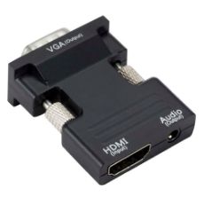 Εικόνα της Adapter Powertech HDMI Female to 3.5mm / VGA Male με Καλώδιο 3.5mm Black CAB-H120