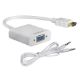Εικόνα της Adapter Powertech HDMI Male to VGA Female με Καλώδιο Audio Jack 0.2m White CAB-H072