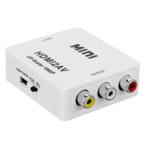 Εικόνα της Converter Powertech HDMI Female to 3x RCA Female Full HD Black CAB-H082