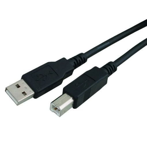 Εικόνα της Καλώδιο Powertech USB-A Male to USB-B Male 3m Black CAB-U050