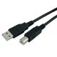 Εικόνα της Καλώδιο Powertech USB-A Male to USB-B Male 3m Black CAB-U050