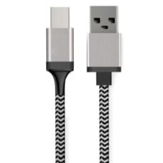 Εικόνα της Καλώδιο Powertech USB-A Male to USB-C Male 25W 1.5m Black/Grey CAB-U130