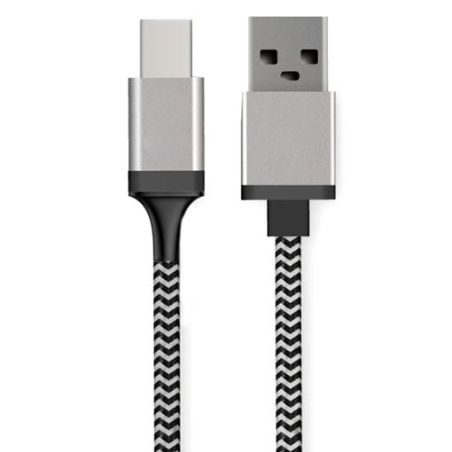 Εικόνα της Καλώδιο Powertech USB-A Male to USB-C Male 25W 1.5m Black/Grey CAB-U130