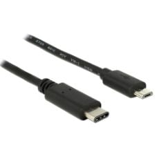 Εικόνα της Καλώδιο Powertech USB-C Male to Micro USB Male 1m Black CAB-UC011
